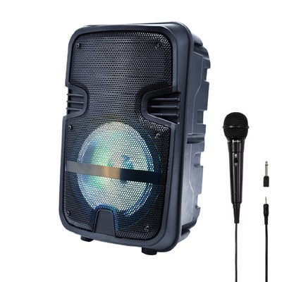 AKAI Party-Altoparlante con luci show radio Bluetooth microfono incluso 