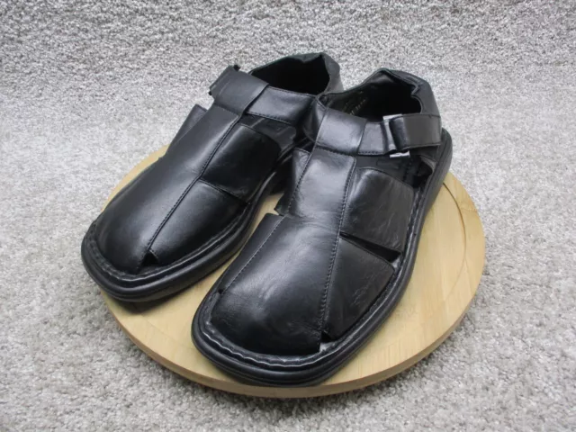 GBX Mens Sandals Black Size 11.5 D Closed Toe Casual Fisherman NWOB 2