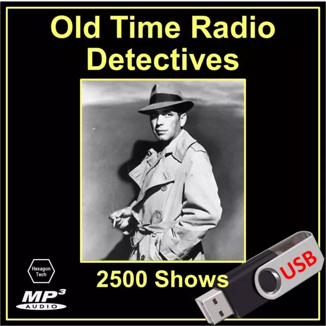 Old Time Radio Detectives: 2,500+ Shows in MP3 [USB Thumb Drive]