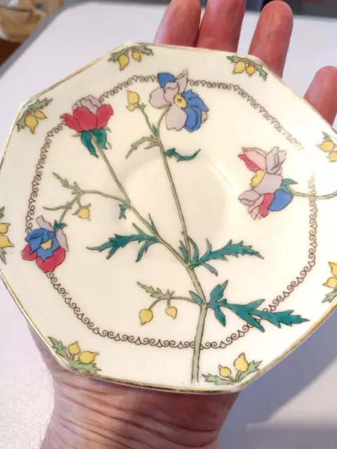 Royal doulton Anemone design saucer H3955 vintage 3