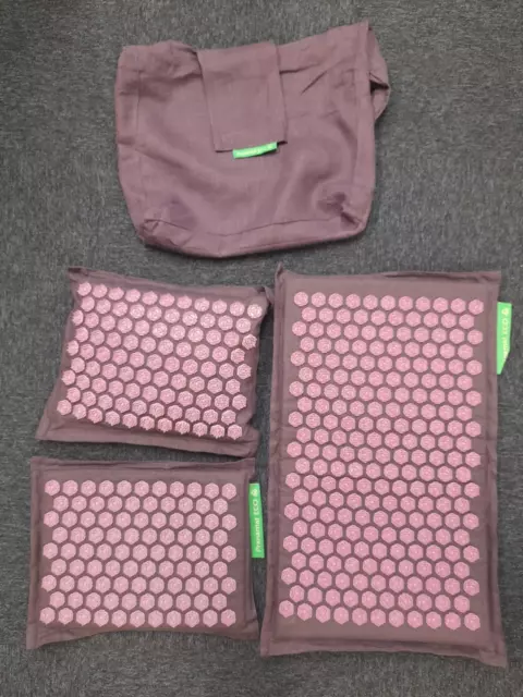 Pranamat Eco Massage Massagegerät Matte und Kissen Set mit extra Stück in Tragetasche
