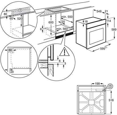 Electrolux KOHHH00X four 68 L 2790 W A Acier inoxydable 8