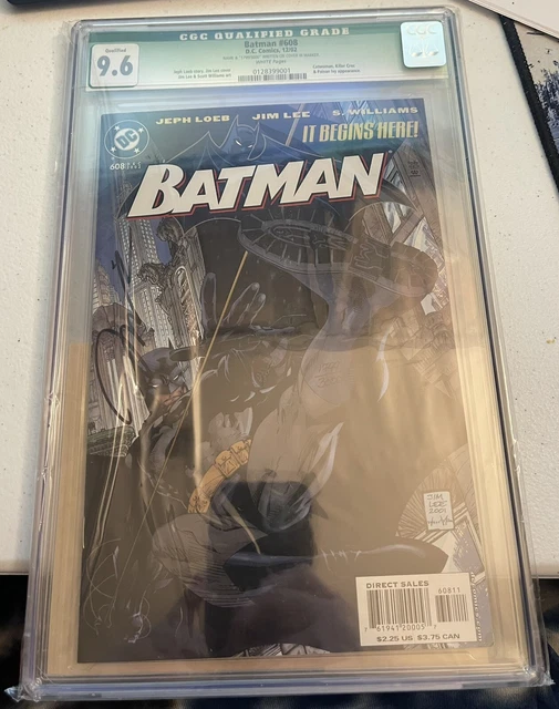 BATMAN #608 CGC SS 9.6 Signed Jim Lee Dynamic Forces COA 1799/3000