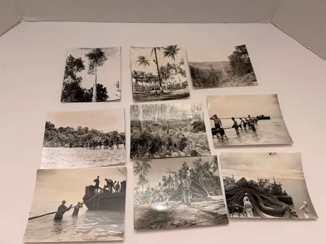 9 Official US War Department WWII ERA Photos New Guinea & Surrounding Lot# 3