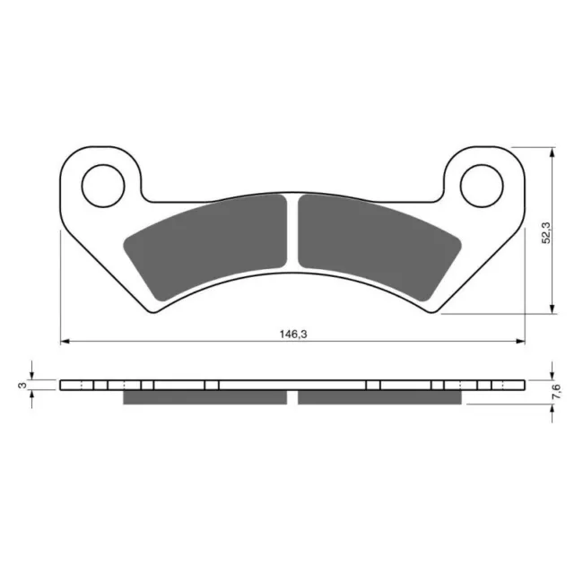 Plaquettes de frein Av Ga ou Av Dr John deere XUV 825 i D Gator 2011 - Nc