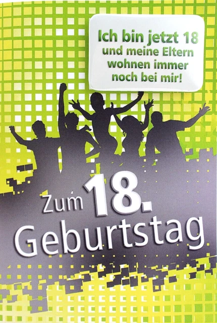  KURT EULZER 18 Jahre Geburtstag lustige Karte mit Magnet Karte Motiv 