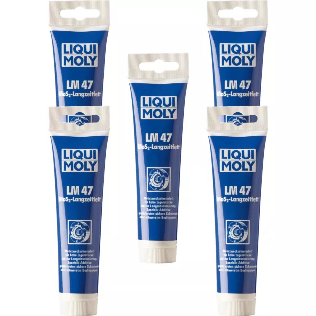 5x Liqui Moly 100 g LM 47 grasso a lungo termine MoS2 grasso multiuso grasso grafite grasso speciale