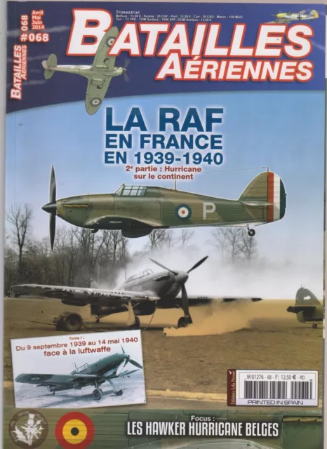 Batailles  Aeriennes N°68 La Raf En France En 1939-40 T2