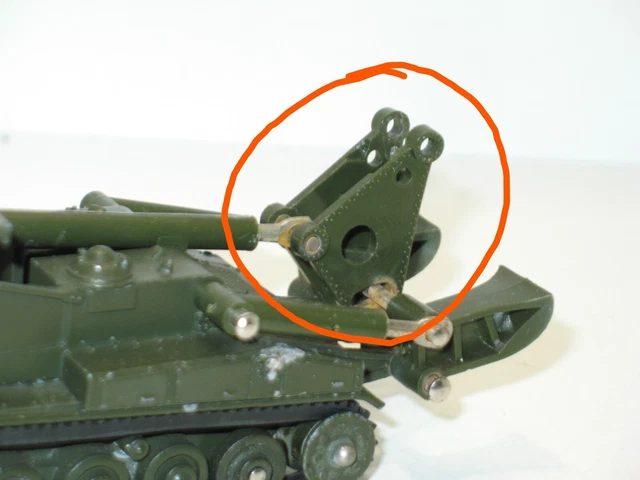 Dinky Toys Char AMX Poseur De Pont – Version 2, Militaire Chenilles, Métal, Très Bon état Complet