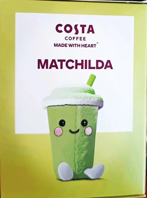 NEW COSTA COFFEE Matcha Plush Matchilda sealed Rare Collectable Matcha ...