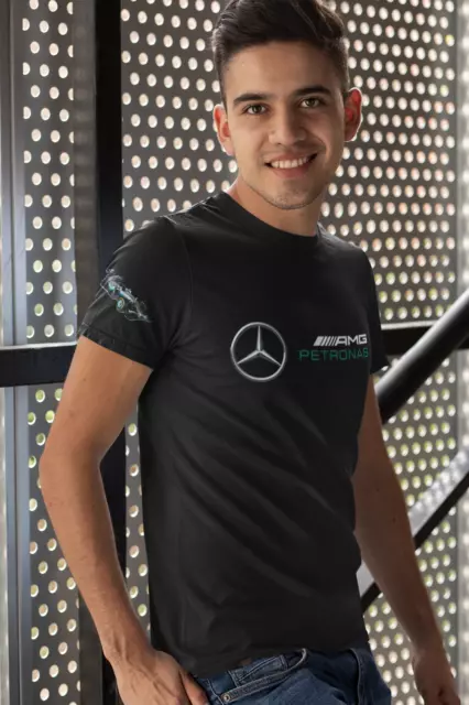 Mercedes AMG Petronas Formula One F1  Logo CASUAL COTTON T Shirt MENS TEE