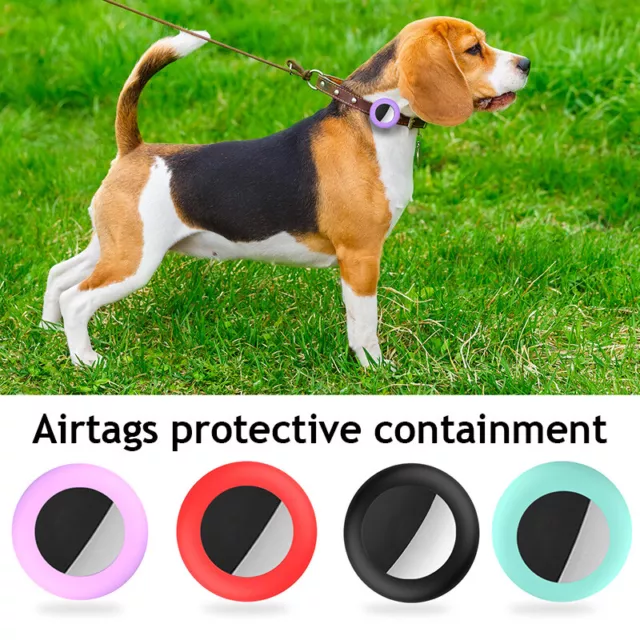 Animal Chien Chat Étui Silicone pour Apple Airtag Air Tag Traqueur Boucle H *