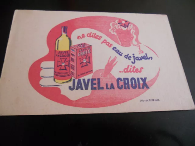 protege cahier buvard publicitaire javel lacroix 21X13.5 cm