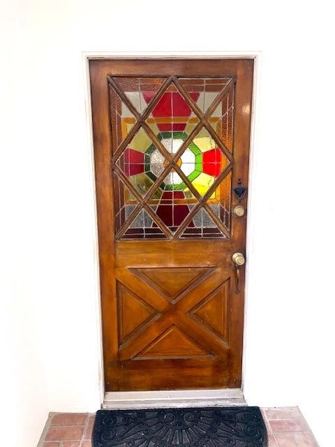 stained glass front door