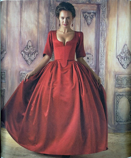 Simplicity 8411 18th Century French Gown Costume Sewing Pattern Misses Size New