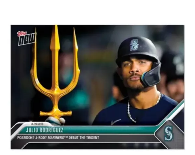 JULIO RODRIGUEZ Debut the Trident 2023 TOPPS NOW Mariners 151 J