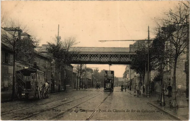 CPA PARIS 15th Rue de Vaugirard Bridge du Chemin de Fer de Ceinture (1249323)