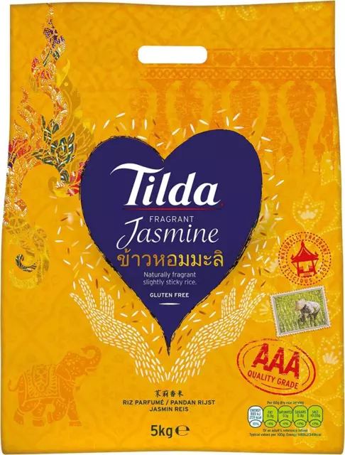 Tilda Fragrant Jasmine Rice, 5kg