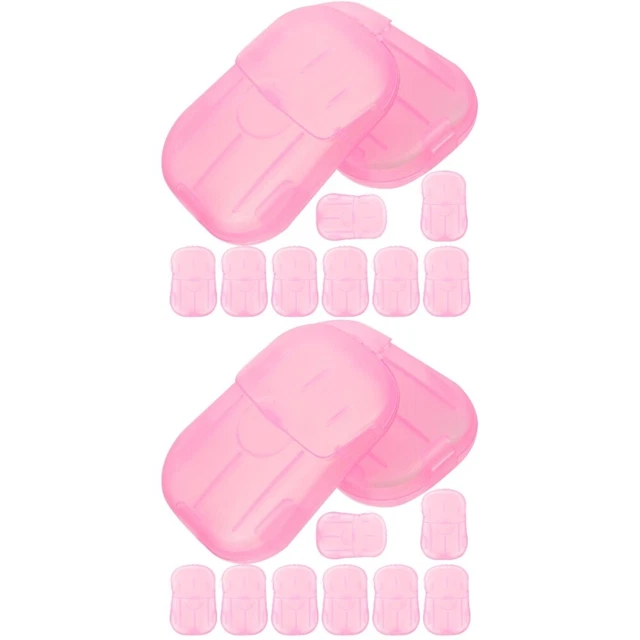 40 scatole con foglie di sapone box pack pezzi di sapone materiale da viaggio sapone per lavaggio a mano