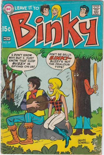 Leave It To Binky #69 Comic Book 1969  DC Comic