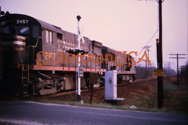 Vtg 1970 Train Slide 2457 NYNH&H New York New Haven & Hartford Engine X2R057