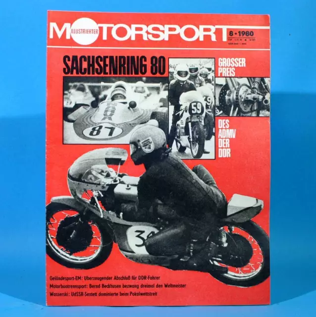 DDR Illustrierter Motorsport IMS 8/1980 Sachsenring Wörlitz Dessau Wasserski A