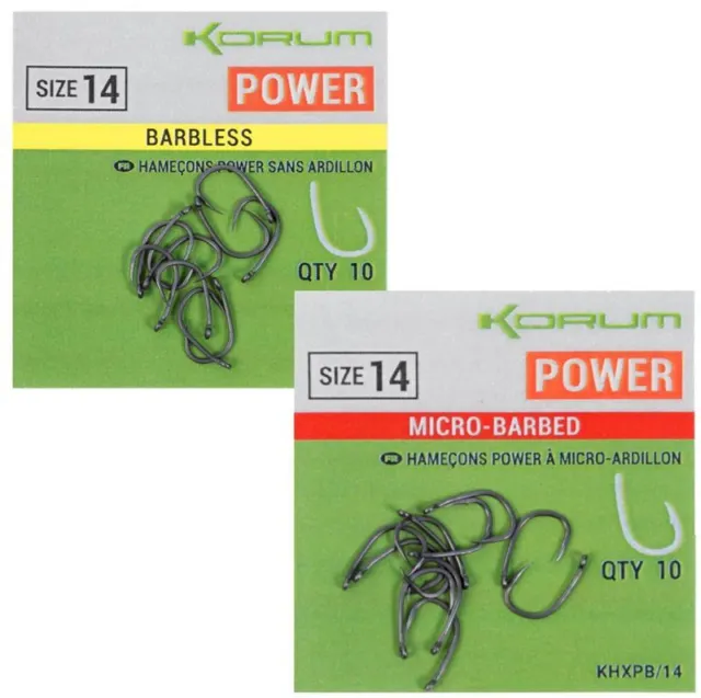 KORUM XPERT POWER Micro Barbed Hooks £2.03 - PicClick UK