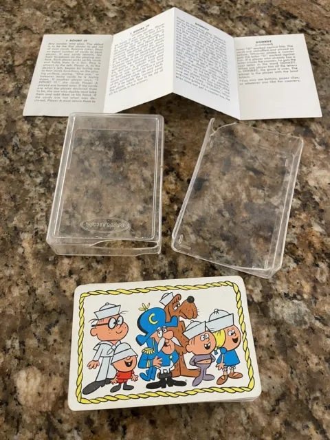 Vintage Rare 1960s RED CAP'N CAPTAIN CRUNCH Playing cards, Case And instructions