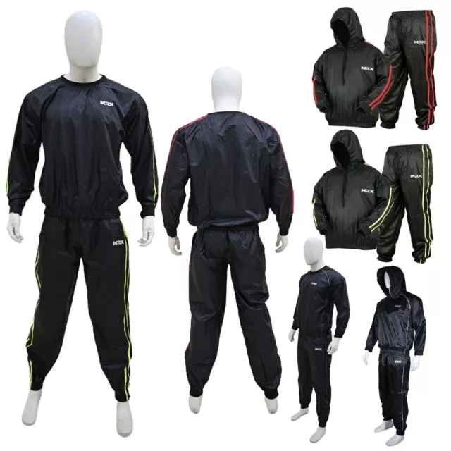 MENS SAUNA SWEAT Suit Heavy Duty Track Weight loss Slimming Boxing