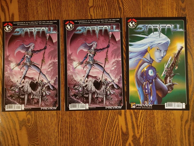 Starfall Preview Book #0 (2008) Top Cow Comics - 3 Comics
