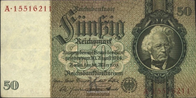 Prophila Collection Tedesco Empire Rosenbg: 44, Verde Sigillo Usato (III) 1910 100 Mark Flottenhunderter (Banconote per Collezionisti - nessun Mezzo di pagamento