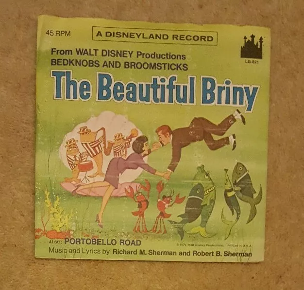 Mike Sammes Beautiful Briny 7" Disneyland LG821 EX 1971 PS Collectable Origanal