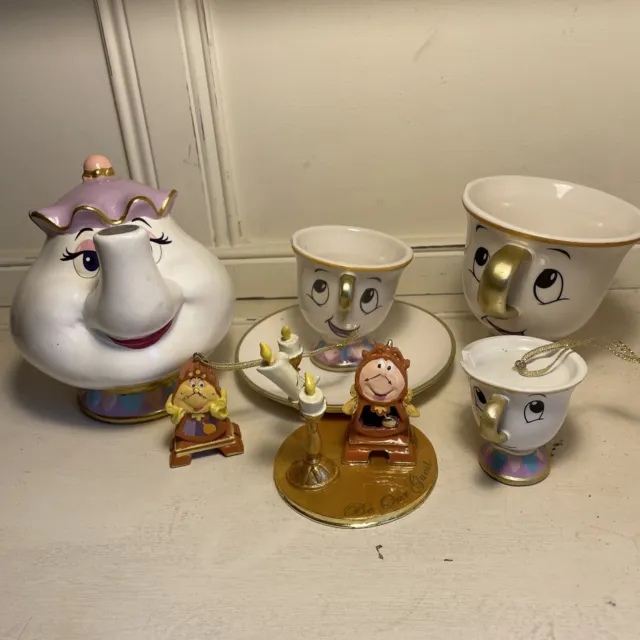 Disney Beauty And The Beast Mrs Potts, Chip Lumiére Cogs Characters