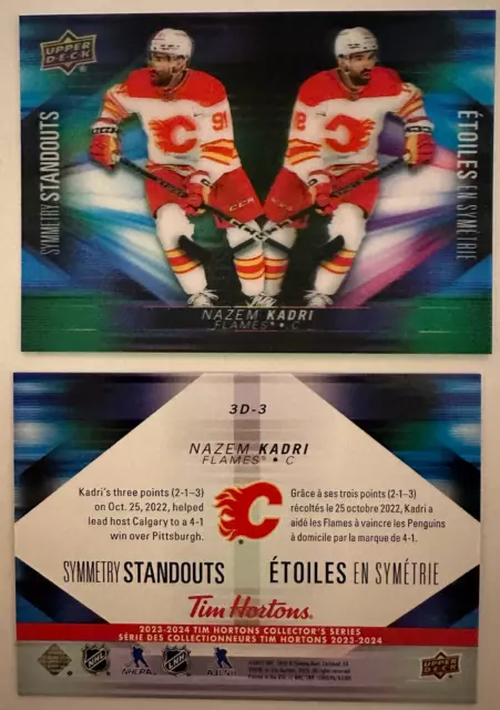 2023-24 Ud Tim Hortons Symmetry Standouts Insert Cards - U Pick - Finish Set 2