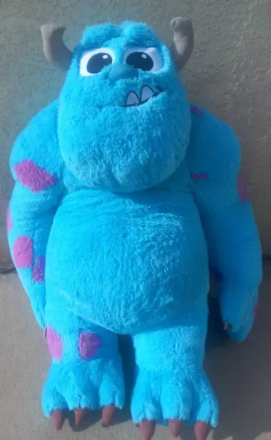 Disney Pixar Mattel Jumbo Plush Sully Monsters Inc 32” tall Sullivan Retired
