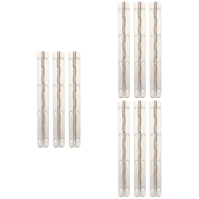 9 pcs Iron Convenient Premium Heavy Duty Piano Hinge Piano Hinge for Home