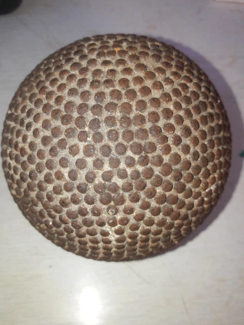 Boule De Pétanque OBUT Ancienne Avec étui Cuir - Vintage France