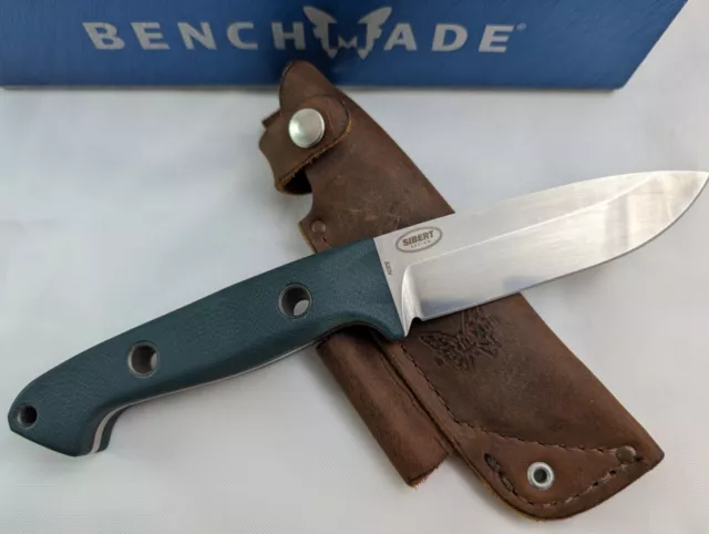 Benchmade Bushcrafter 162 Fixed Blade Knife S30V Green G10 Lighty Used with Box