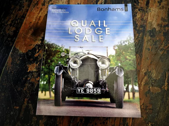Bonhams 'Quail Lodge Sale' auction catalog from 19th August 2011