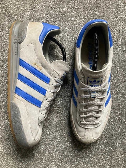 Adidas jeans mk2 trainers grey/hi res blue clearance