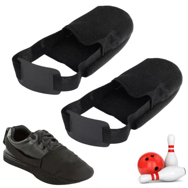 1 Pairs Covers Adjustable Bowling Shoe Slider Cotton Bowling Shoe Cover Black