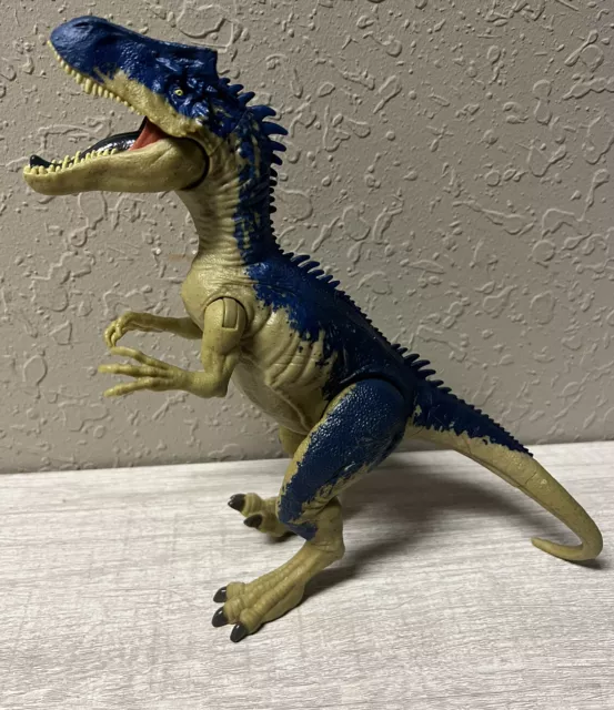Jurassic Park World Battle Big Rock Allosaurus Dinosaur Figure Toy Rare Eur 279 Picclick Fr 