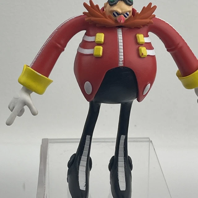 DR EGGMAN ROBOTNIK Bendable Jakks Action Figure Sonic The Hedgehog SEGA ...