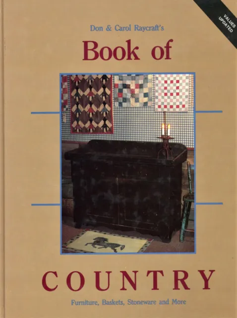 Antique Country Collectibles - Baskets Stoneware Furniture Etc. /  Book + Values