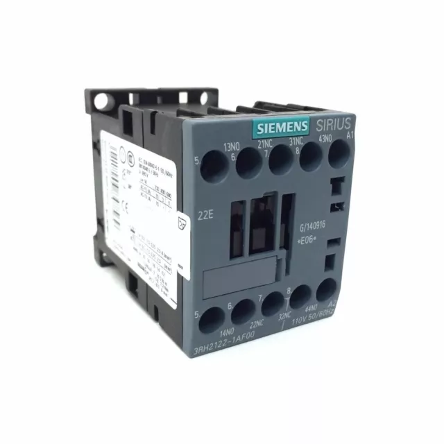 Contactor Relay 3RH2122-2AF00 Siemens 110VAC2NO 2NC 3RH2122-2AF00 SIRIUS