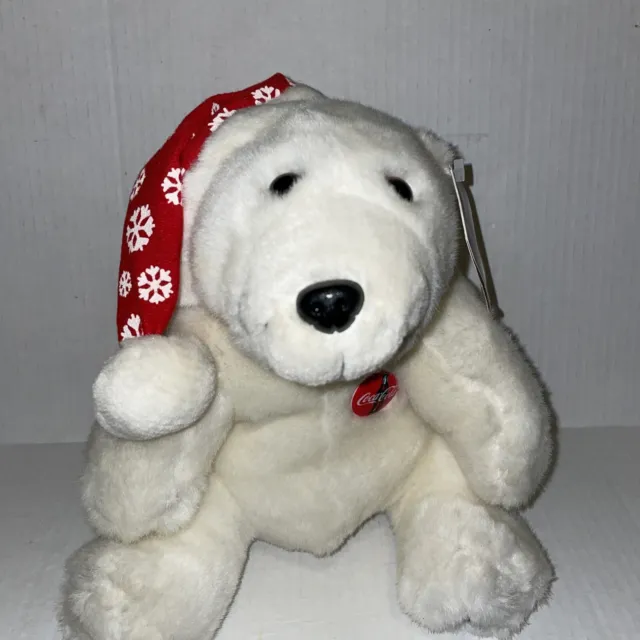 Holiday Christmas Coca Cola Polar Bear 10” Plush
