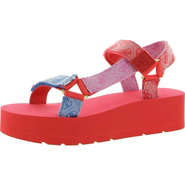 Guess Womens Avin Ankle Strap Casual Wedge Platform Sandals Shoes BHFO 9255
