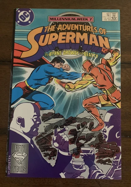 DC Comics The Adventures of Superman #437 1988 Byrne Ordway VF or Better