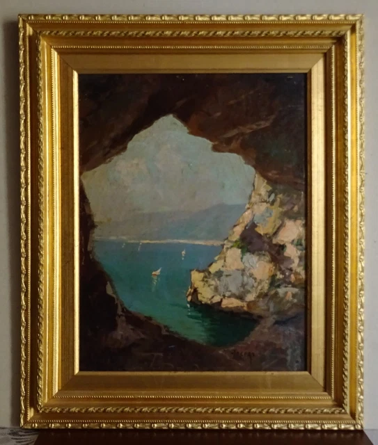 Vecchio Quadro Dipinto Ad Olio Firmato