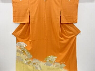 5660588: Japanese Kimono / Vintage Unused Iro Tomesode / Embroidery / Carriage &